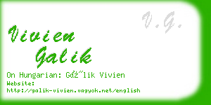 vivien galik business card